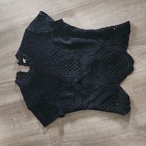 Black lace top